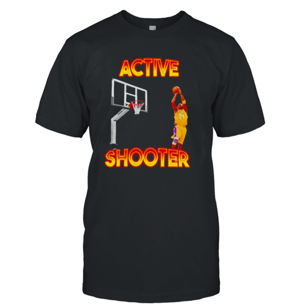 active shooter Lakers legend basketball shirt