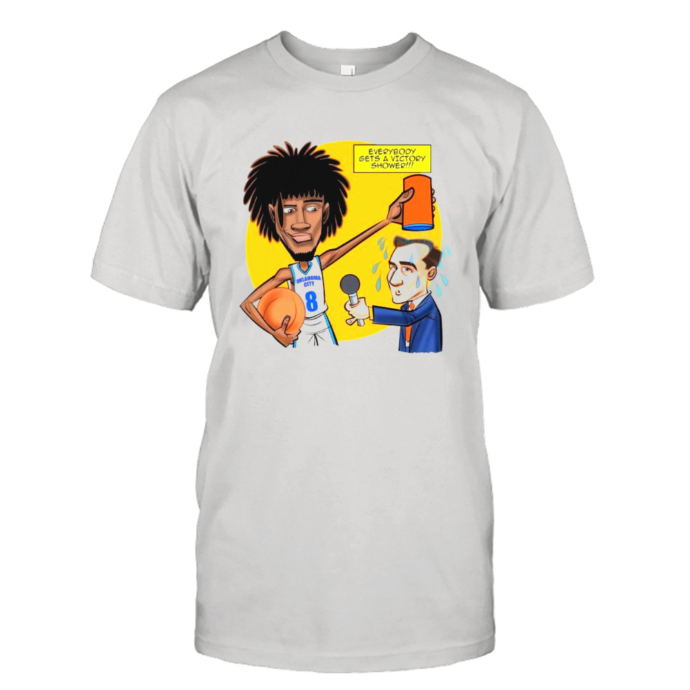 everybody gets a victory shower Jalen William Oklahoma City Thunder shirt