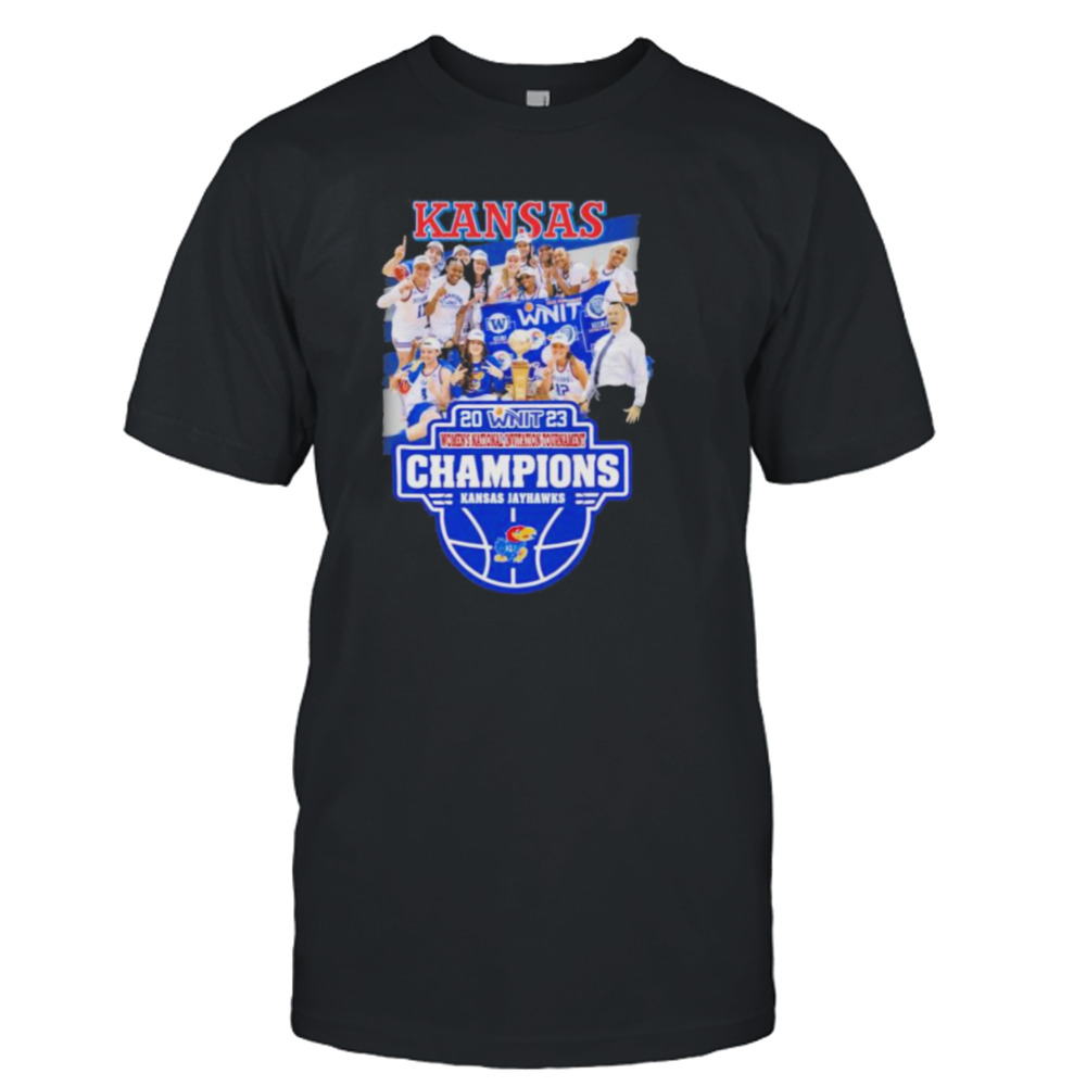 Kansas Jayhawks teams 2023 WNIT Women’s National Invitation Tournament Champions shirt