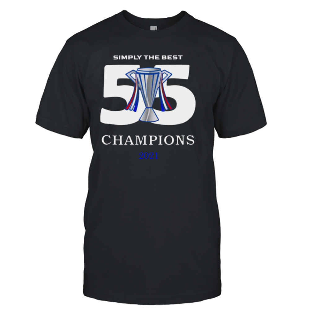 Rangers 55th Champions 2021 shirt