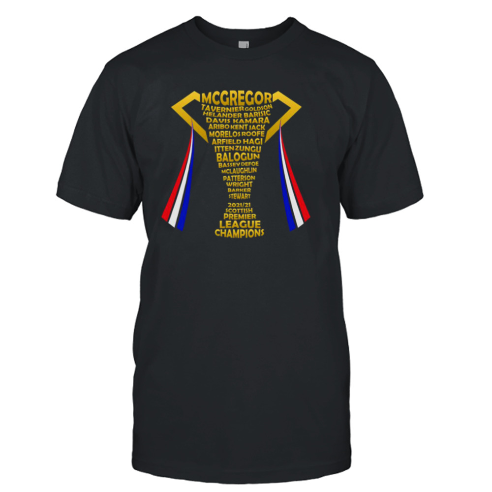 Rangers Fc 55 Winning Team Gold Trophy Design shirt
