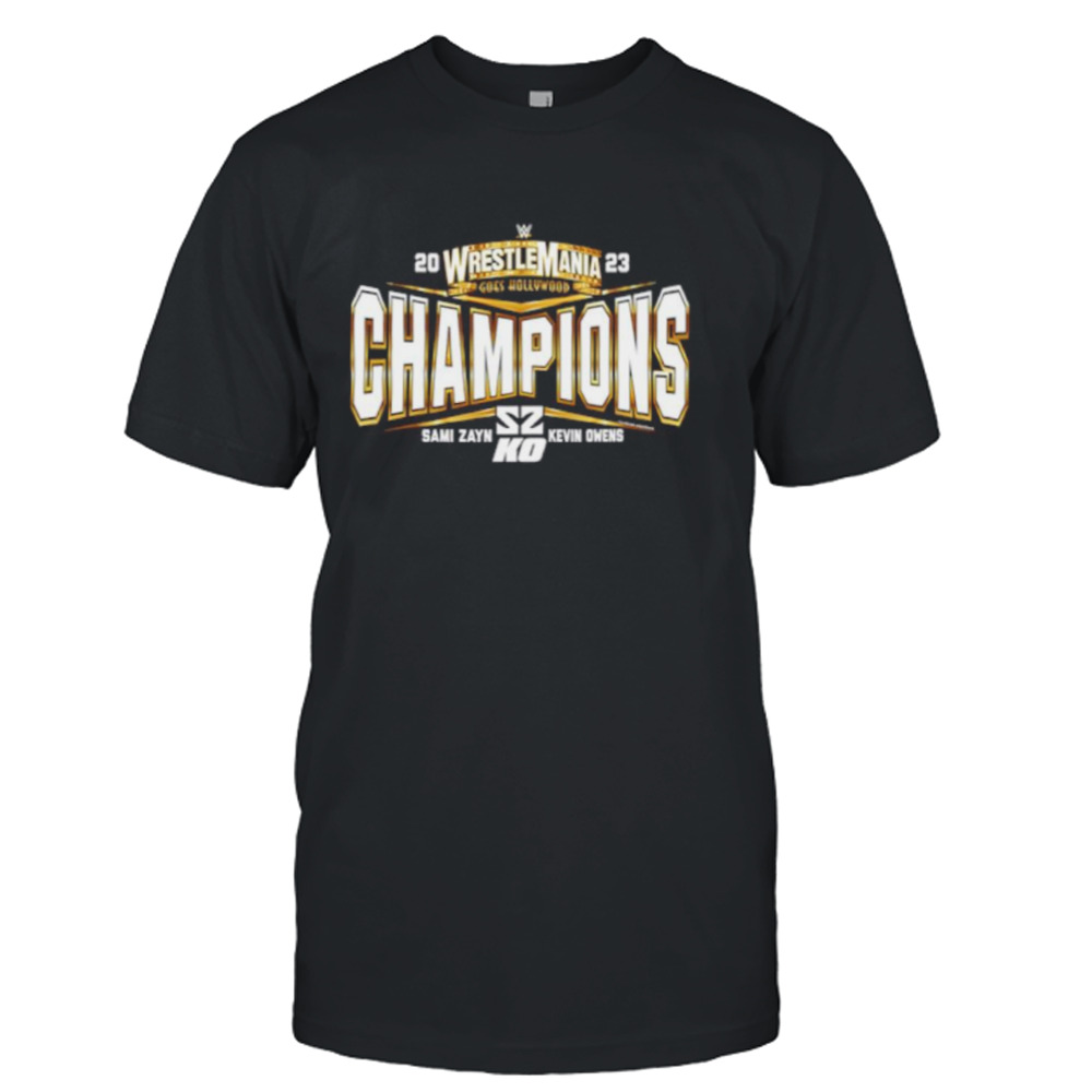 Sami Zayn & Kevin Owens WrestleMania 39 Champions shirt