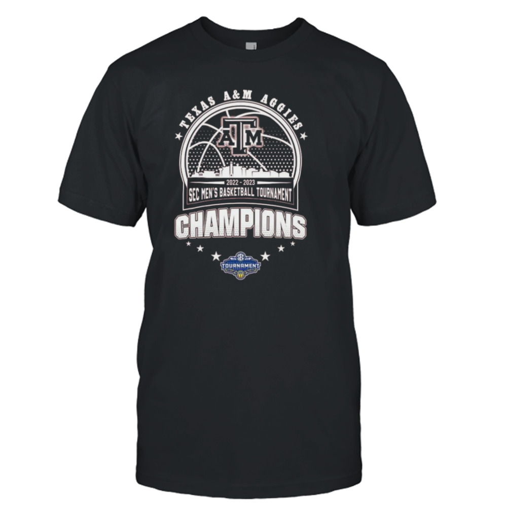 Texas A&M Aggies 2022-2023 Sec Men’s Basketball Tournament Champions shirt