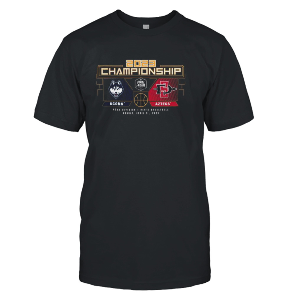 UConn vs. San Diego State 2023 NCAA Men’s Basketball tournament National Championship Matchup shirt UConn vs. San Diego State 2023 NCAA Men’s Basketball tournament National Championship Matchup shirt