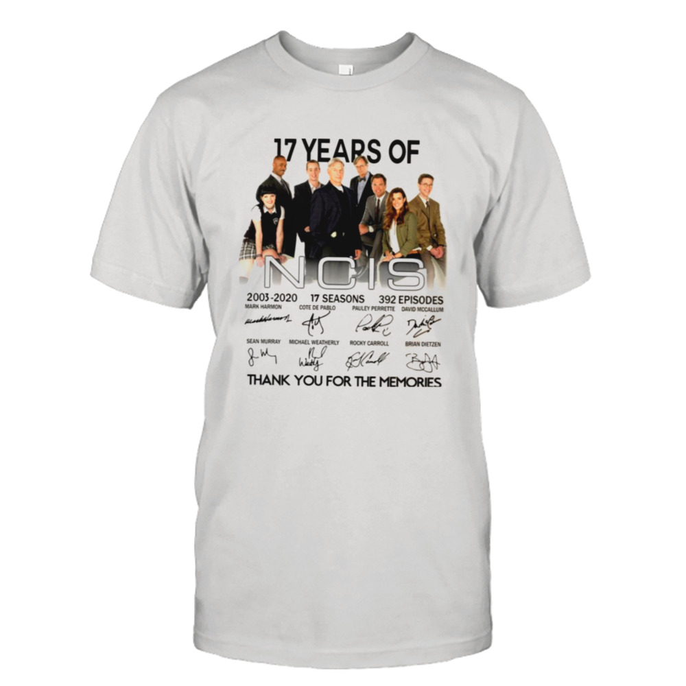 17 Years Of Ncís All Cast Signed 17 Seasons 389 Episodes shirt