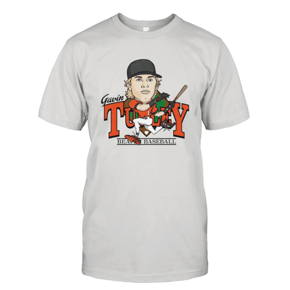 Gavin Turley cartoon Oregon State Beavers baseball shirt