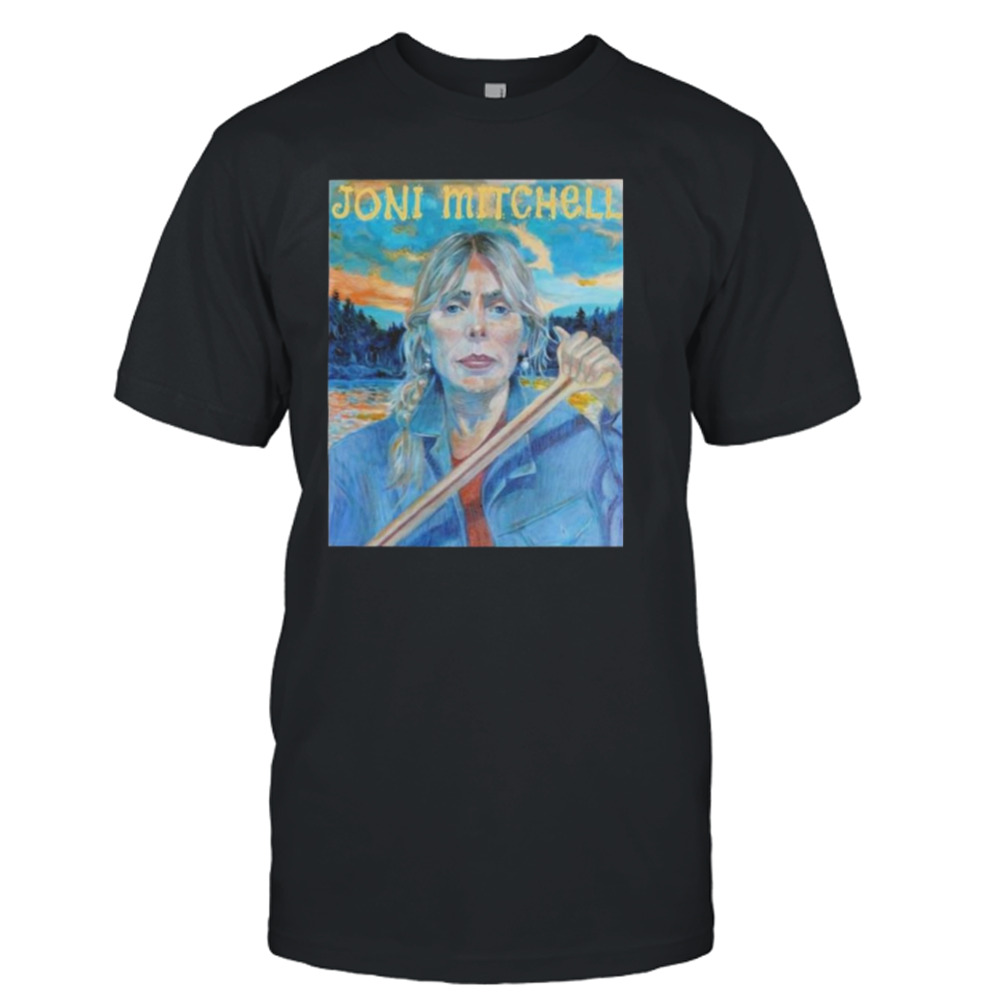 Joni Mitchell Mitchell Blue Portrait Shirt