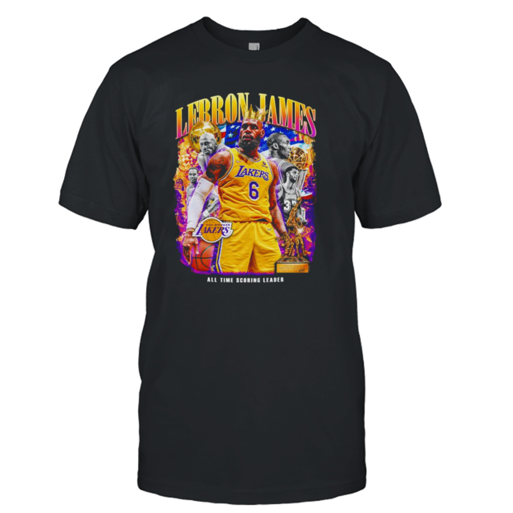 King Lebron James all time scoring leader Los Angeles Lakers shirt