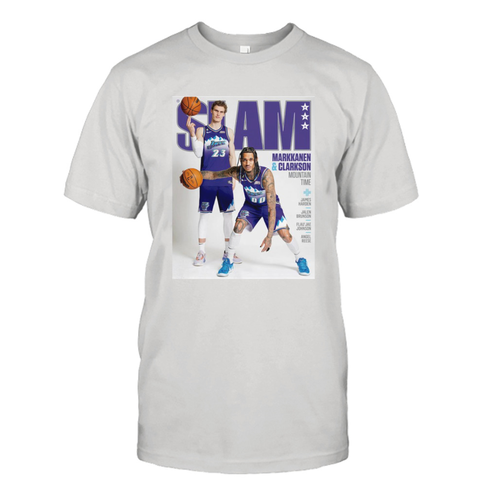 SLAM 243 Lauri Markkanen and Jordan Clarkson shirt