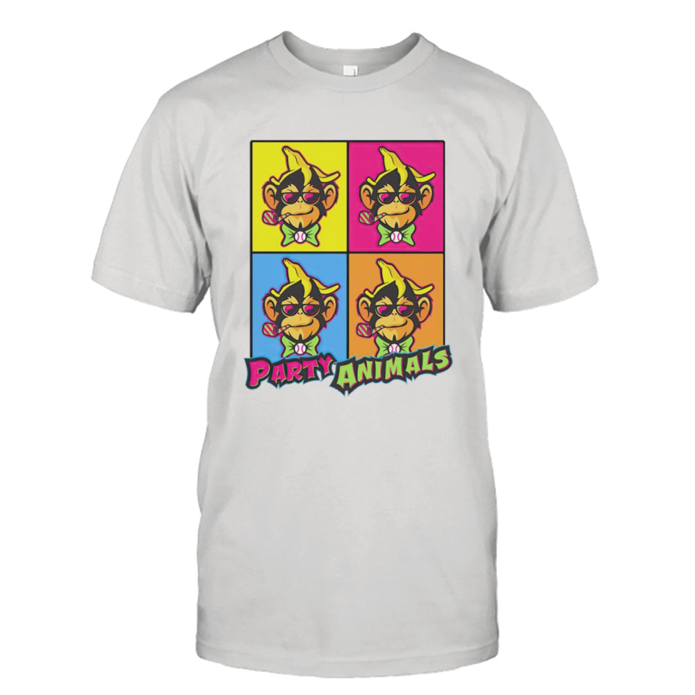 Savannah Bananas warhol party animals picture shirt