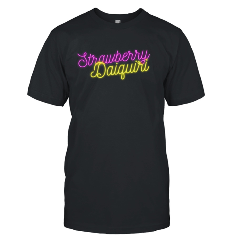 Strawberry Daiquiri Typography Design Cocktail shirt