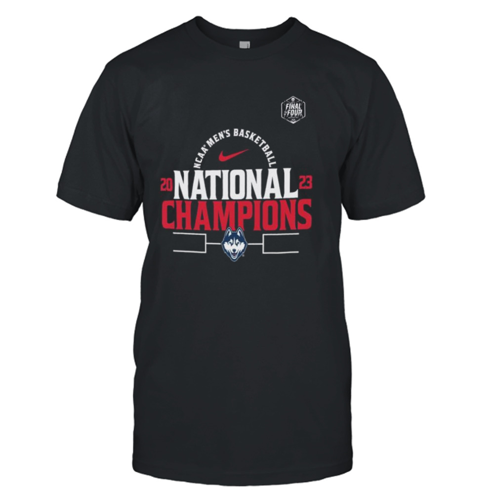 UConn Huskies Nike 2023 NCAA Men’s Basketball National Champions Bracket Performance T-Shirt