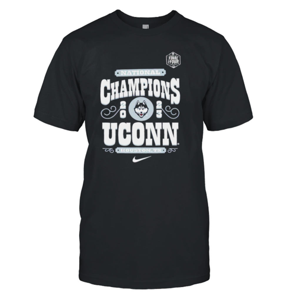 UConn Huskies Nike 2023 NCAA Men’s Basketball National Champions Celebration T-Shirt