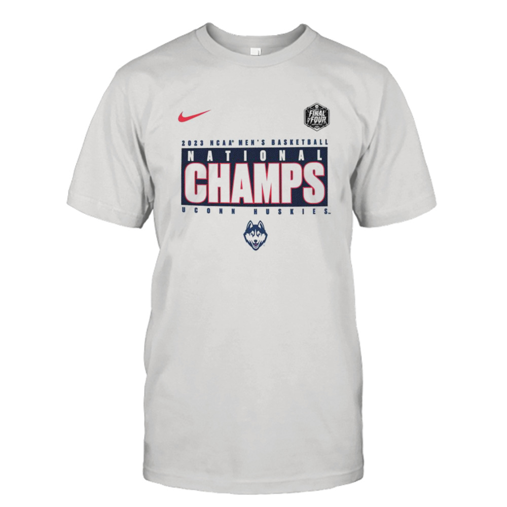 UConn Huskies Nike 2023 NCAA Men’s Basketball National Champions Pebble T-Shirt