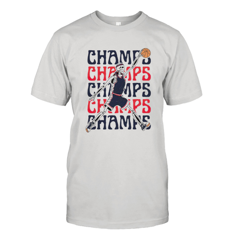 UConn Huskies Skeleton Champs shirt