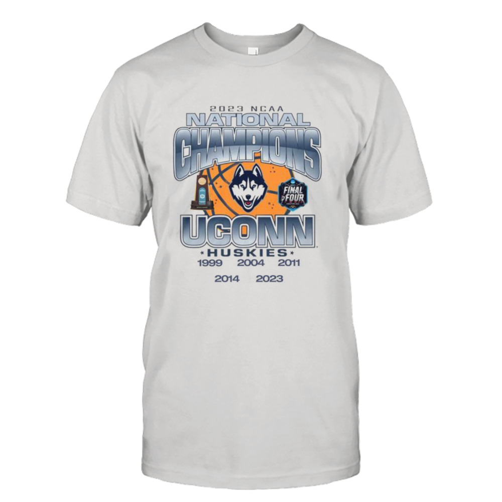 Uconn Huskies 2023 Ncaa Basketball 5x National Champions T-Shirt