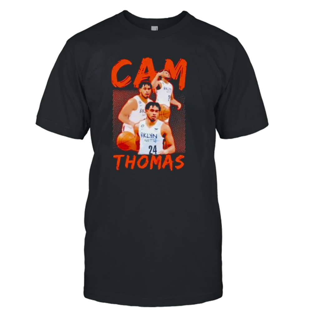 cam Thomas Brooklyn Nets basketball poster style shirt