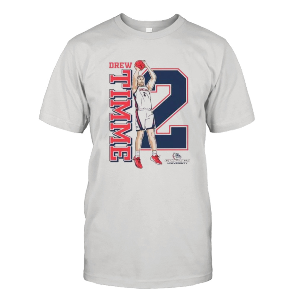 drew Timme Gonzaga Bulldogs number 2 men’s basketball shirt