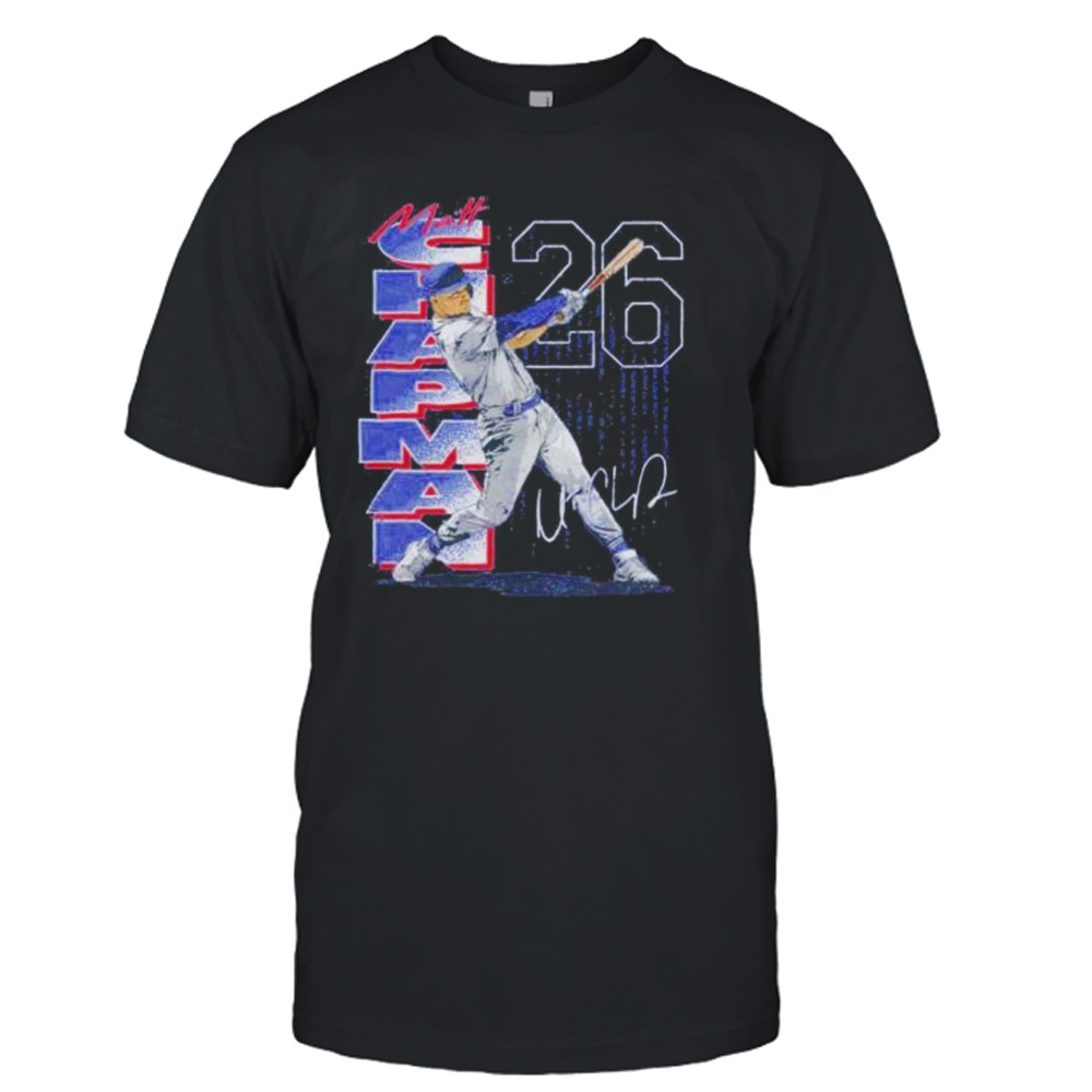 matt Chapman Toronto Blue Jays no 26 and signature vintage shirt