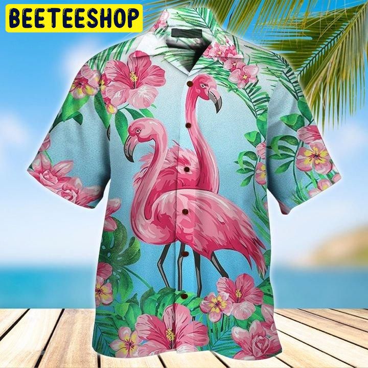 Flamingo 3d All Over Printed Trending Hawaiian Shirt-1
