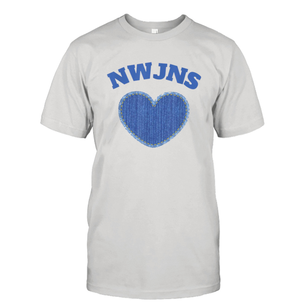 Funny Newjeans Blue Heart shirt