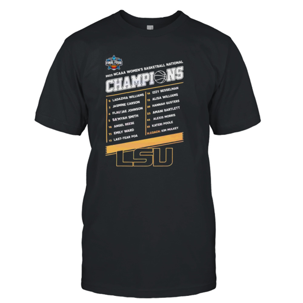 Lsu Tigers 2023 Ncaa Women’s Basketball National Champions Shirt