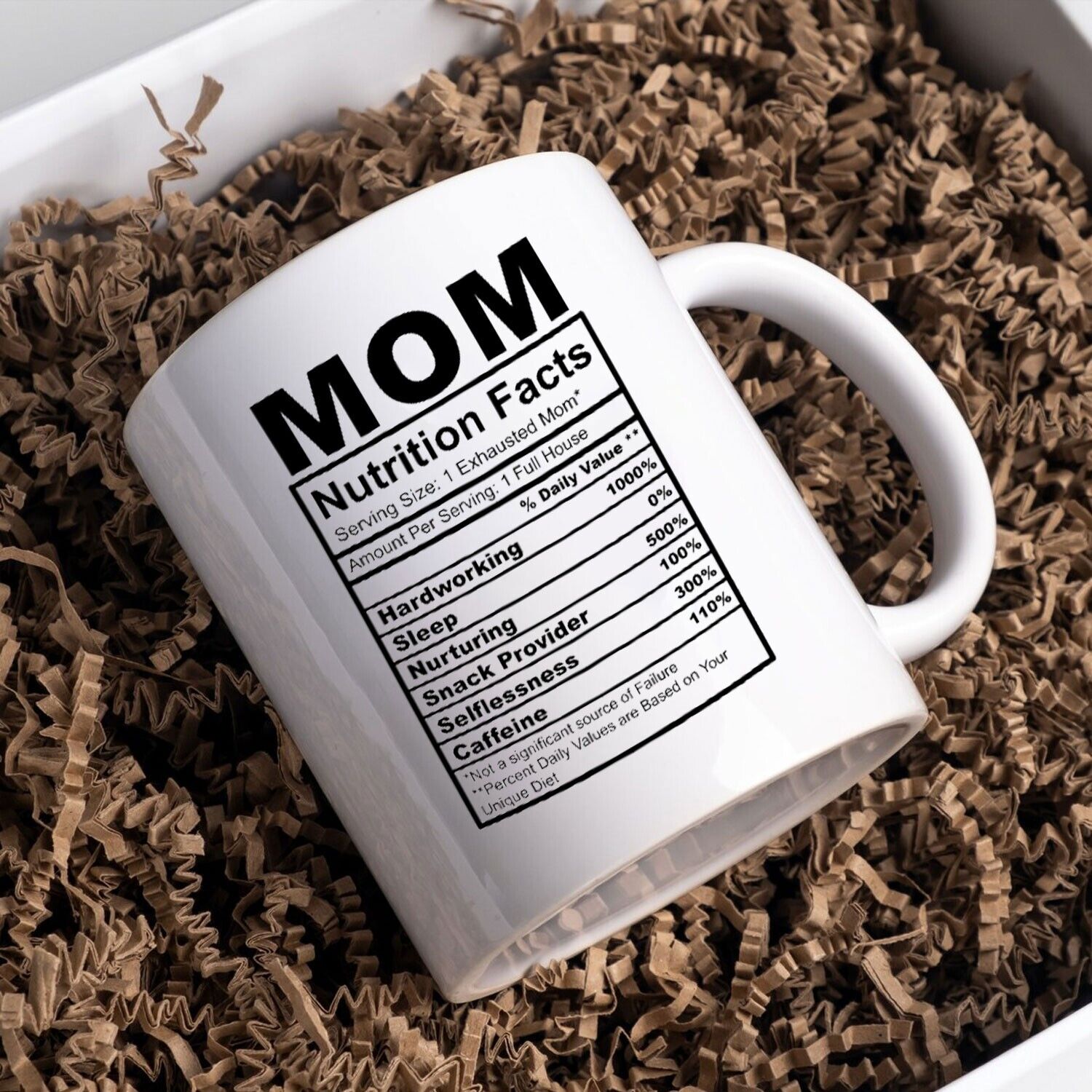 Mom Nutritional Facts Label Mug For Mama Funny Coffee Mug Mothers Day Gift