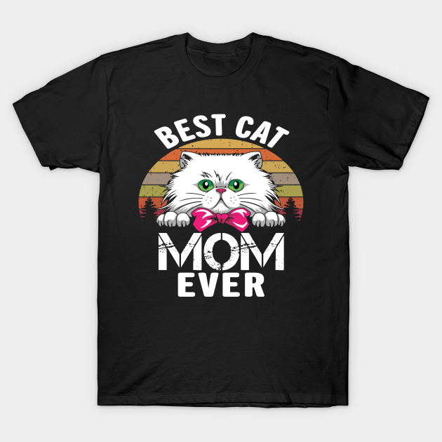 Mother's Day best cat mom ever vintage T-shirt