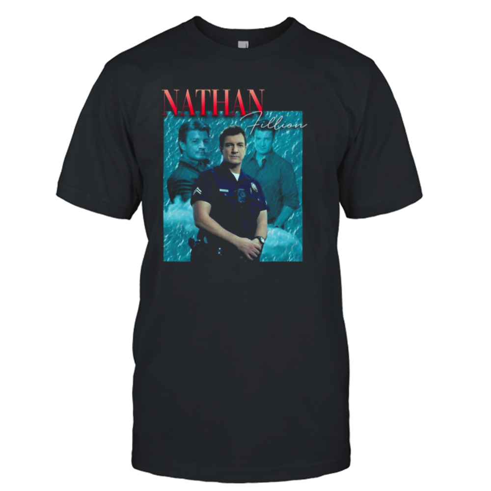 Nathan Fillion Retro 80s The Rookie Tv Show shirt