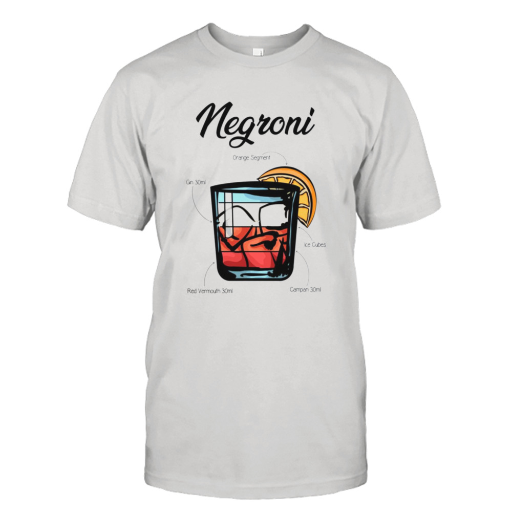 Negroni Cocktail Recipe shirt