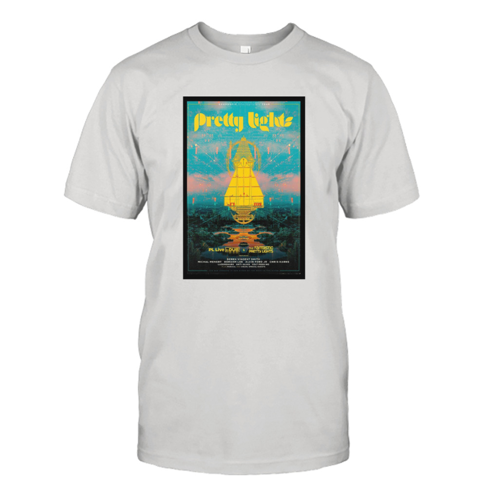 Pretty Lights 2023 Soundship Spacsystem Tour Poster shirt