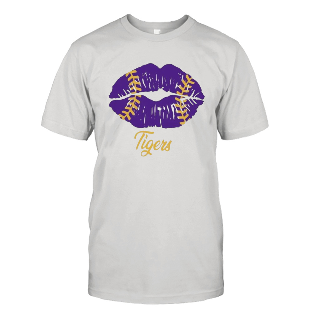 lSU Tigers football lip shirt