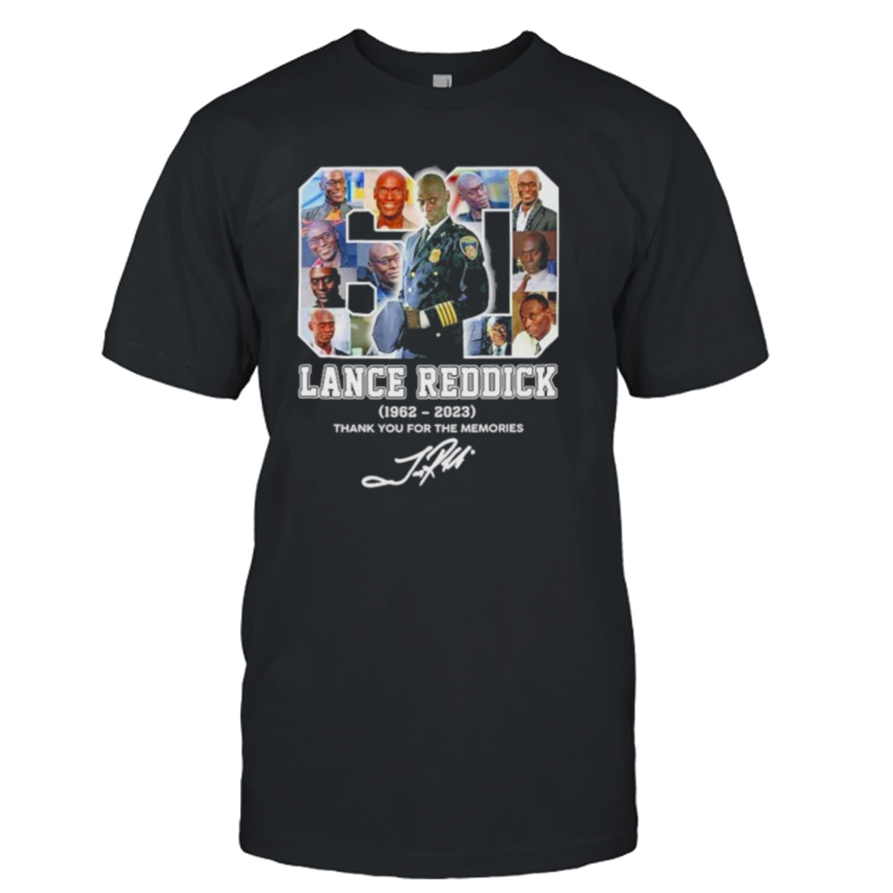 lance Reddick 1962 2023 thank you for the memories sigantures shirt