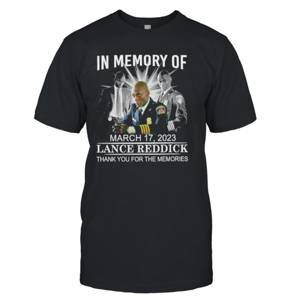 lance Reddick in memory of march 17 2023 thank you for the memories shirt