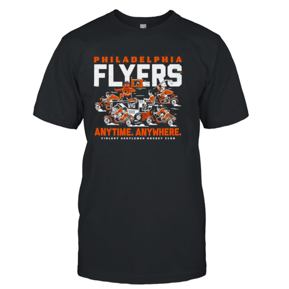 philadelphia flyer anytime anywhere violent gentlemen hockey merch shirt