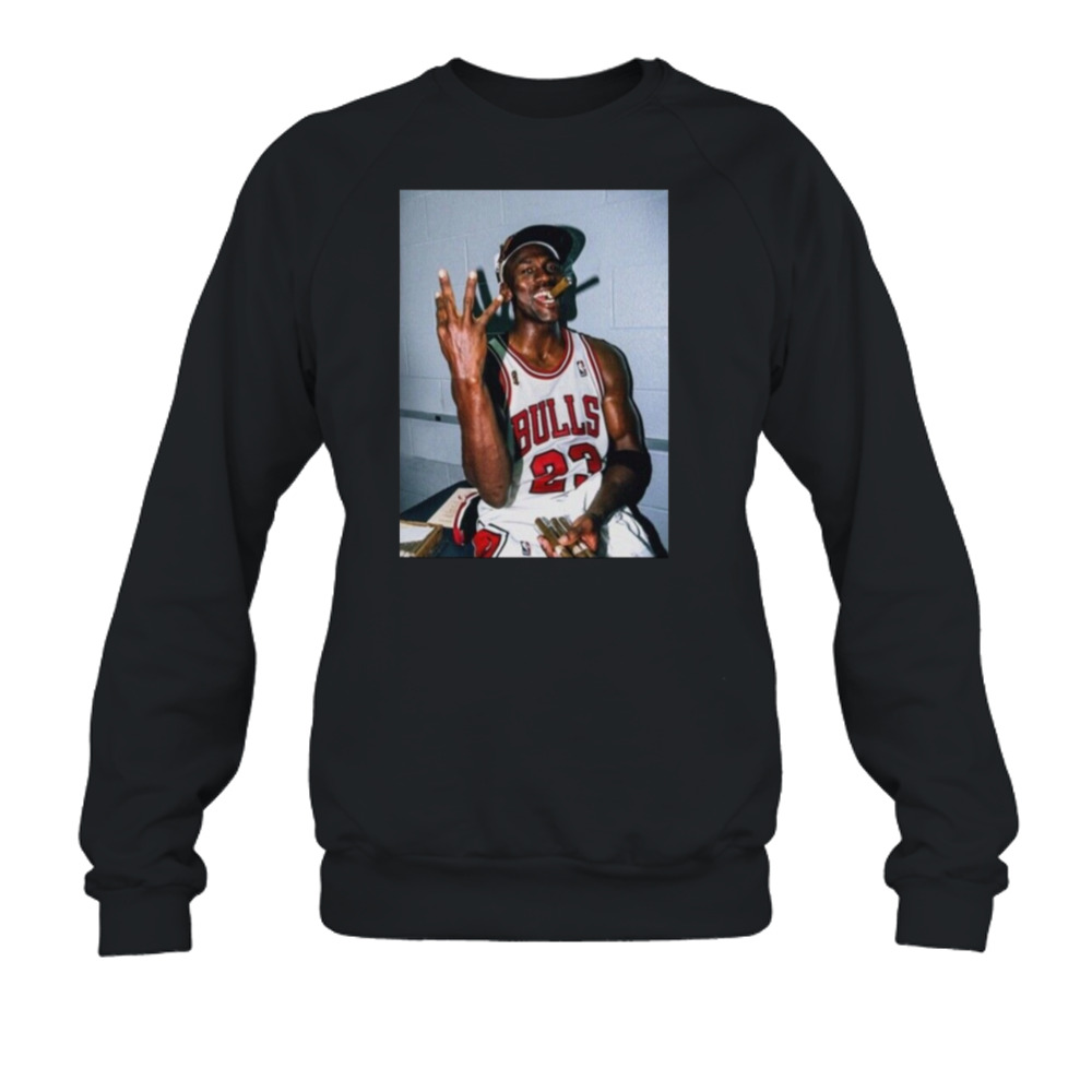 Michael Jordan Smoking Cigar Shirt