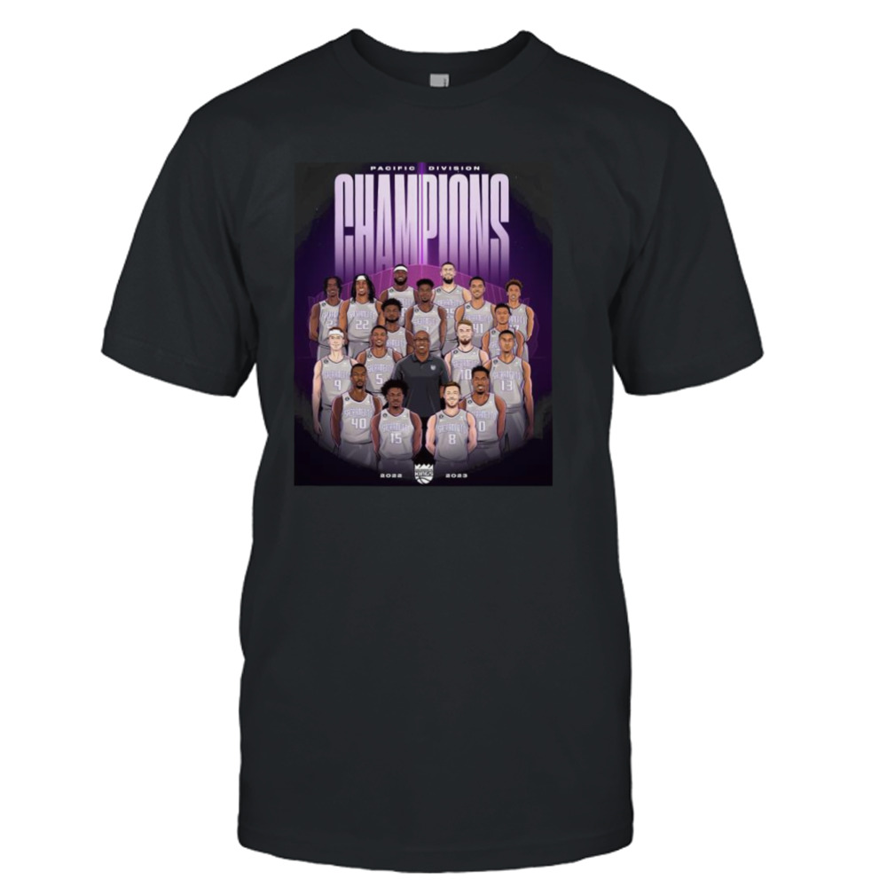 2022-23 Pacific Division champion Sacramento Kings shirt