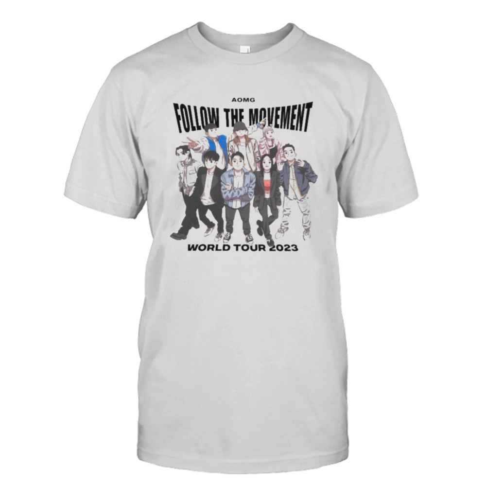 Aomg Follow The Movement World Tour 2023 Tee Shirt