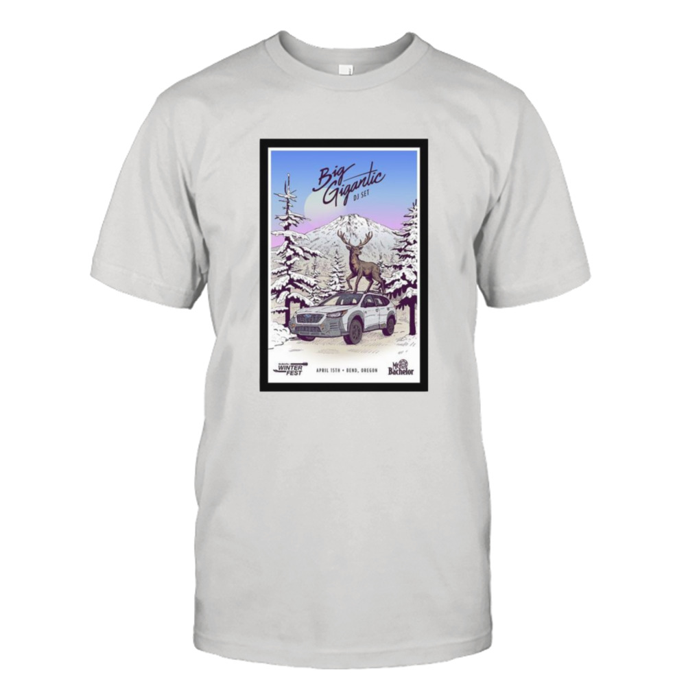 Big Gigantic Subaru WinterFest Mt Bachelor Bend OR April 15th 2023 shirt