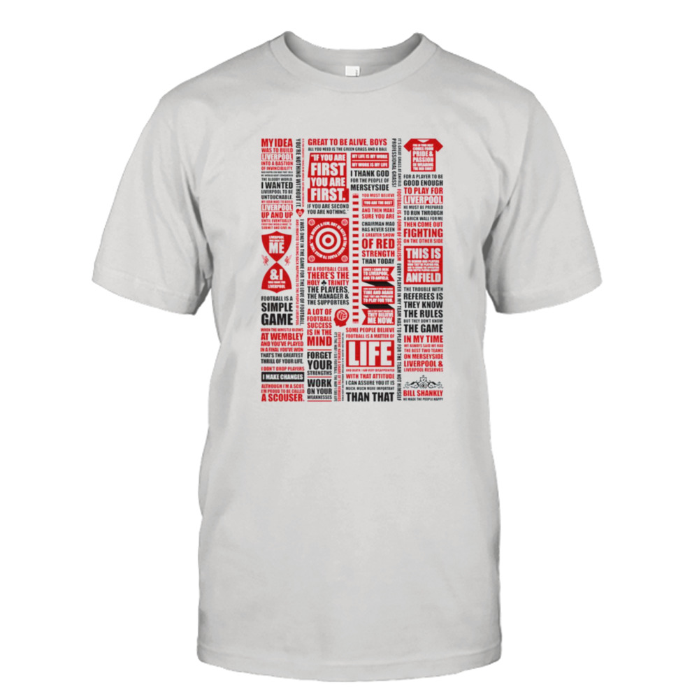 Shanklyisms – A Collection Of Quotes From Bill Shankly shirt