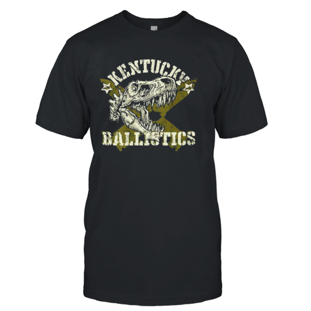 T-Rex skull Kentucky ballistics shirt