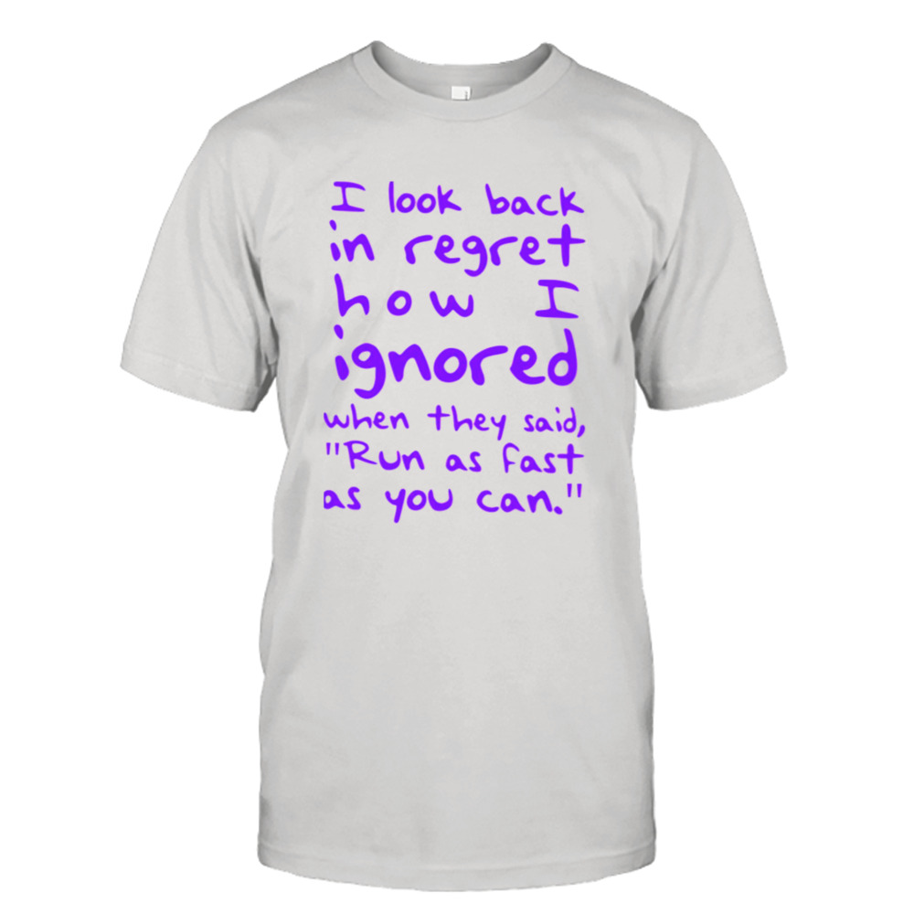 Taylor Swift Dear John I Look Back In Regret How I Ignored shirt