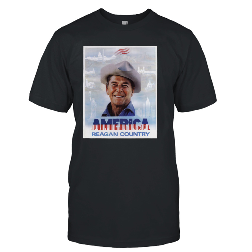 America Reagan Country Vintage 1980s Campaign Poster shirt