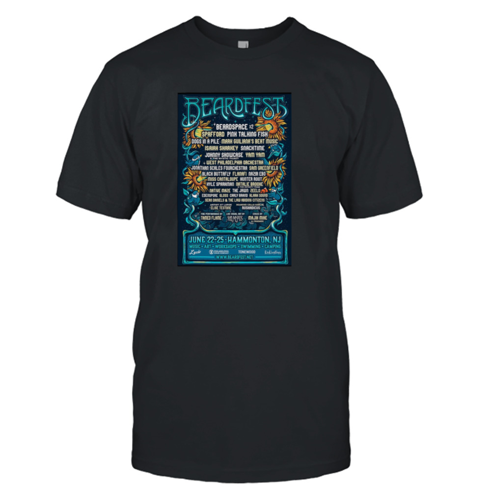 BeardFest Hammonton June 22 25 2023 Event Poster shirt