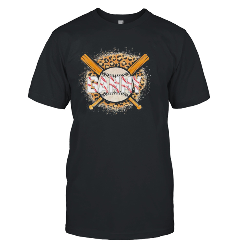 Leopard Baseball Bat Gammy Shirt