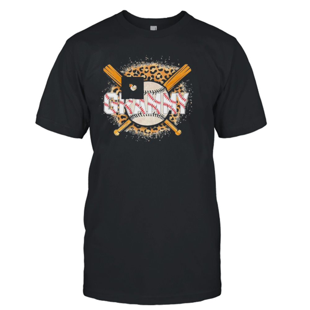 Leopard Baseball Bat Grammy Shirt