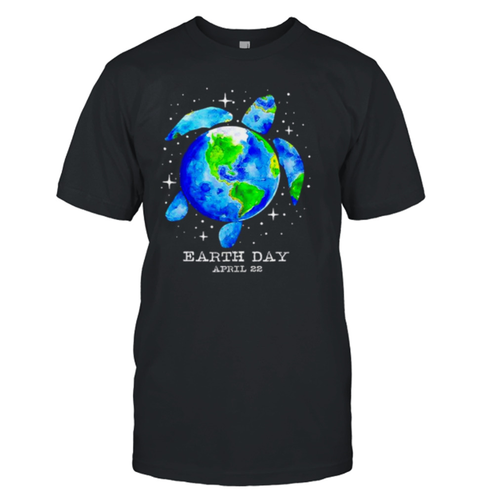 Restore earth sea turtle art save the planet shirt