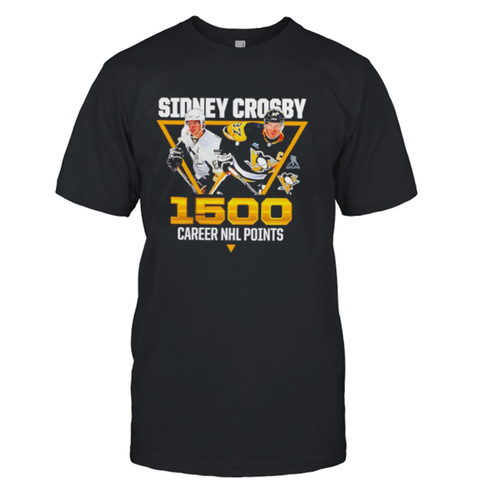 Sidney Crosby Pittsburgh Penguins 1,500 Career Points shirt