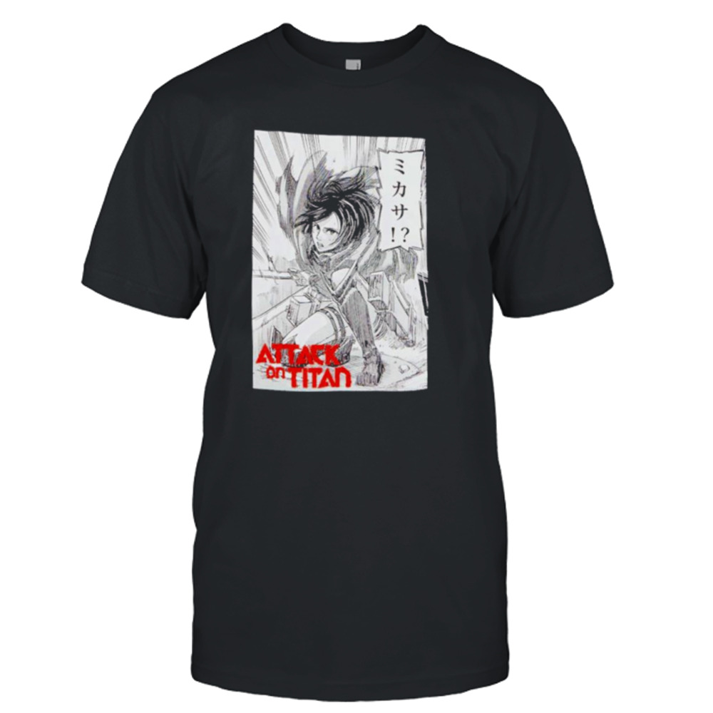 Attack On Titan Mikasa Manga Panel shirt