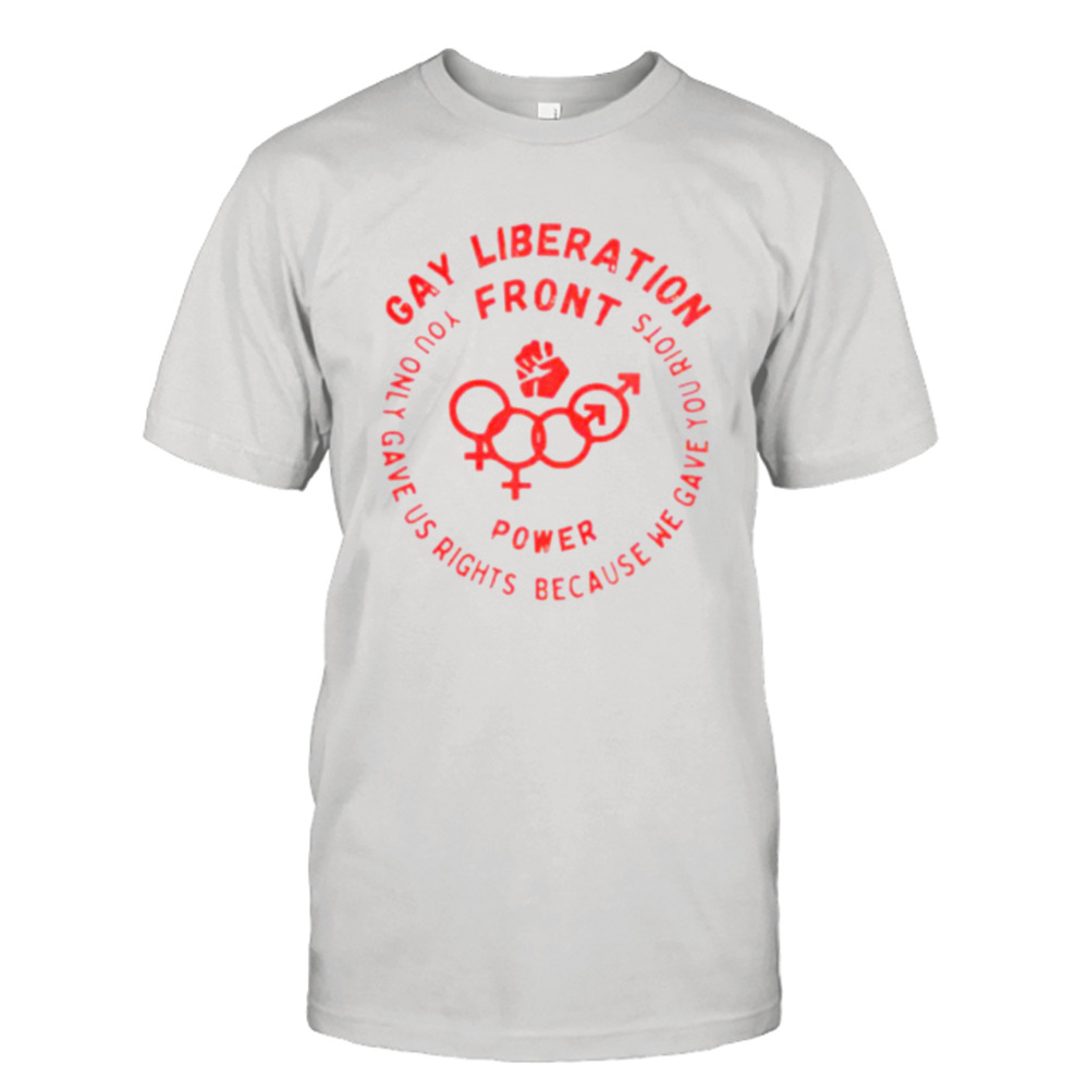 Gay liberation front power shirt